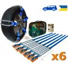 Браслеты противоскольжения цепные Внедорожник AutoBraslet R14-R20 усиленные (6 шт.)