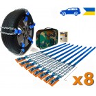 Браслеты противоскольжения цепные Внедорожник AutoBraslet R14-R20 усиленные (8 шт.)