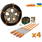 Браслеты противоскольжения цепные Легковые AutoBraslet R12-R17 (4 шт.)